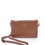 SPALDING & BROS. Easy double bag Tiffany pelle di vitello cuoio